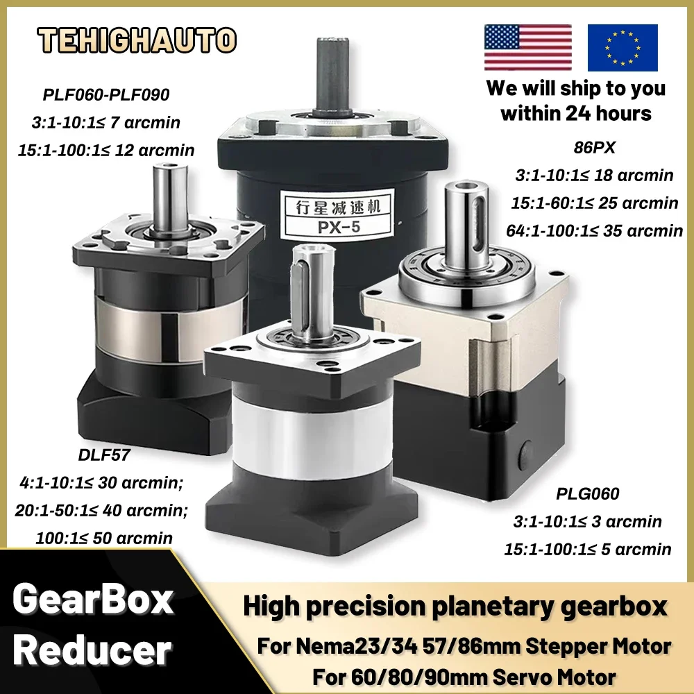 Planetary Gearbox Reducer Nema 23 34 - 6.35/8/11/14Mm Input Planetary Reducer High Precision