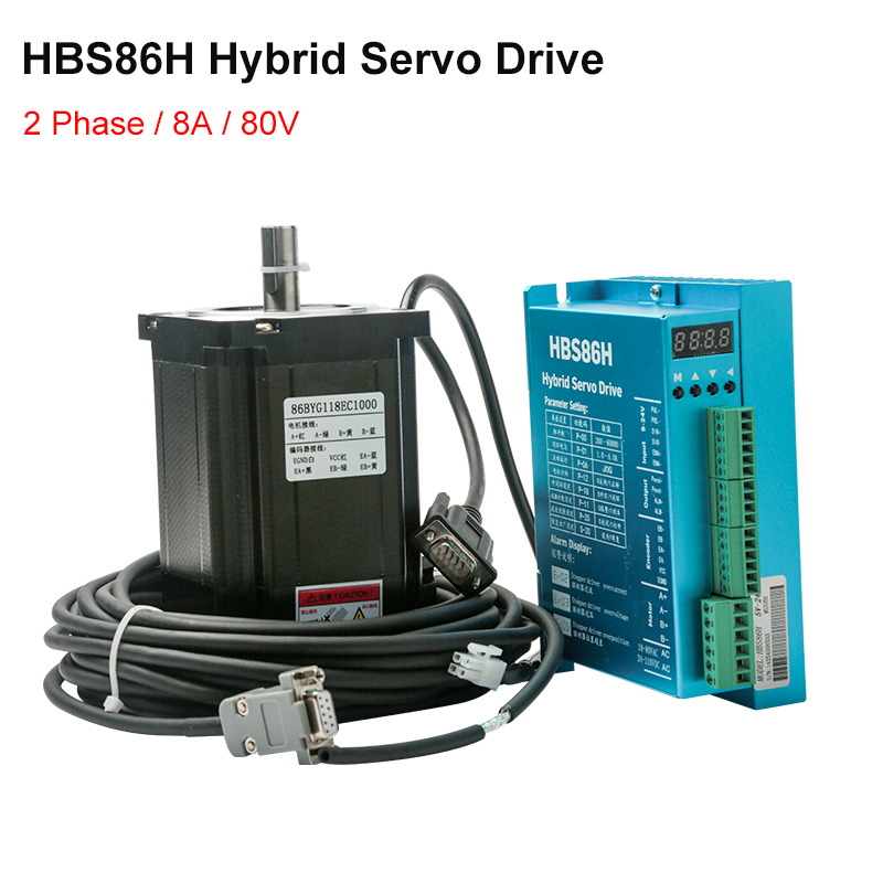 Hybrid Servo Driver Nema 34 8.5Nm - HBS860H Hybrid Servo Driver AC 18-80V