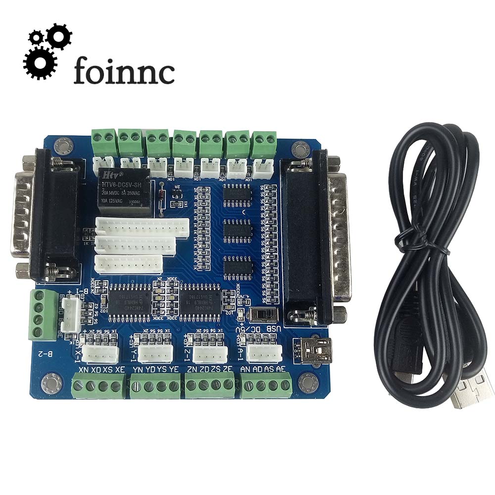 5 Axis Cnc Breakout Board Interface Mach3 - Mach3 5 Axis CNC Breakout Controller