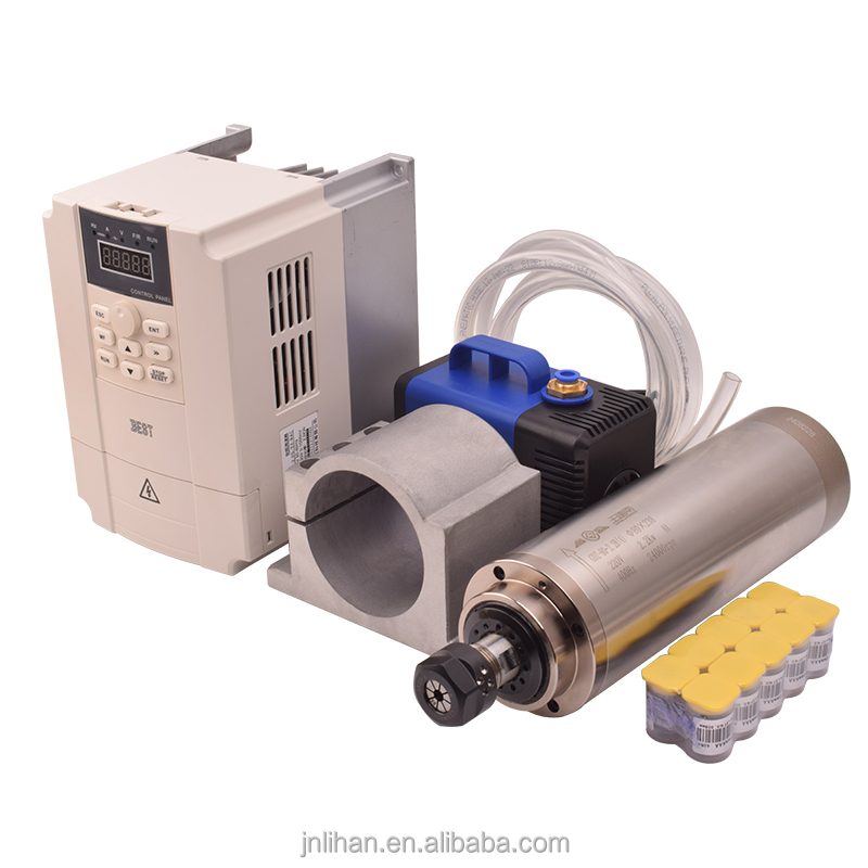 2.2Kw Water Cooled Spindle Kit Vfd - GDZ 2.2KW 220V Water Cooled CNC