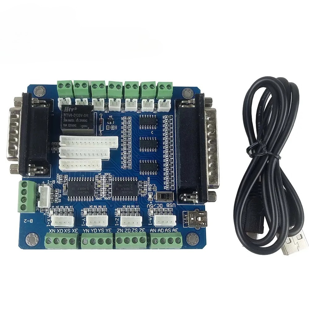 5 Axis Cnc Breakout Board Interface Mach3 - Mach3 5 Axis CNC Breakout Controller