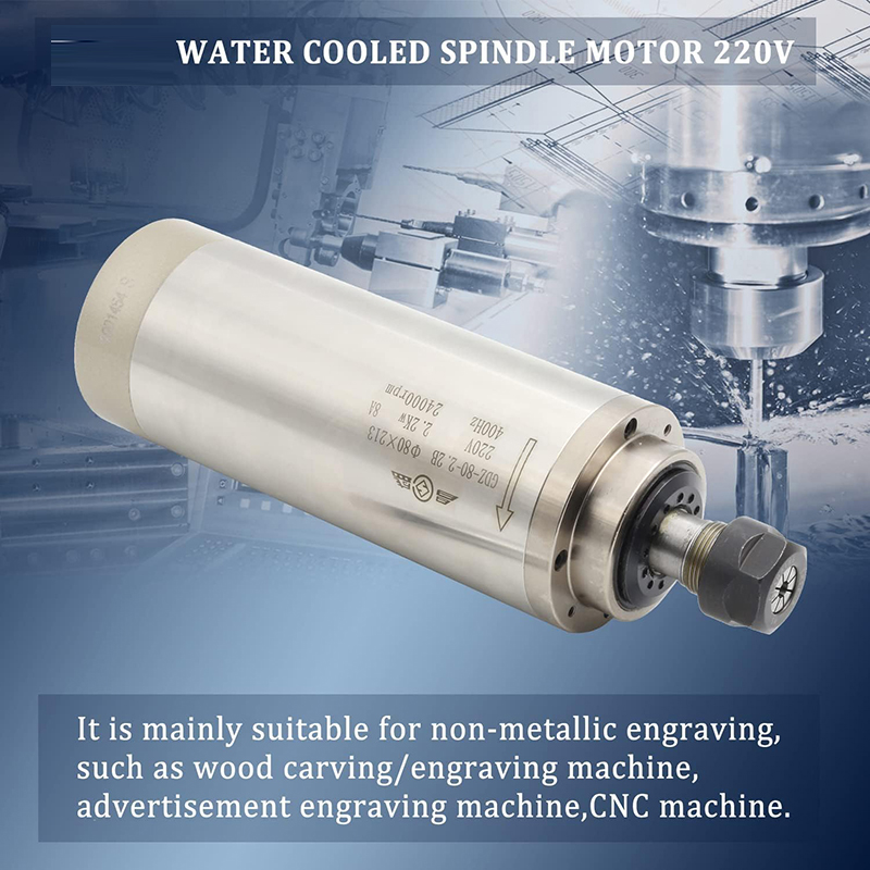 Er20 Collet Chuck Spindle Motor 220V - 2.2KW 1.5KW CNC Spindle Motor 220V