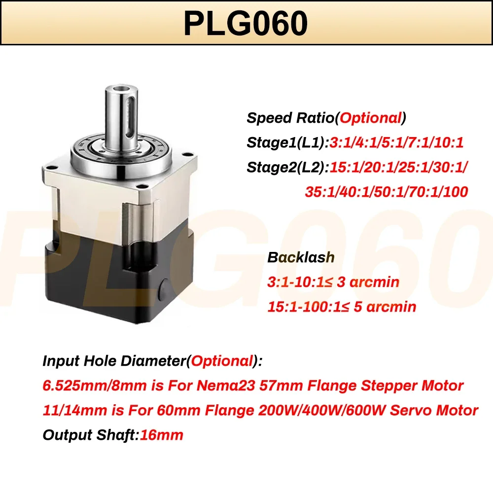 6.35/8/11/14Mm Input Planetary - Planetary Gearbox Reducer Nema 23 34 评论和价格