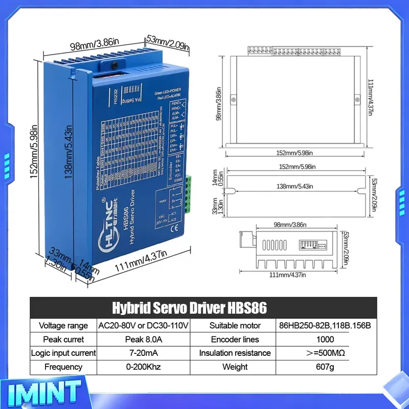 4 Axis Nema 34 Closed Loop Ste - Hybrid Servo Driver Nema 34 8.5Nm 评论和价格