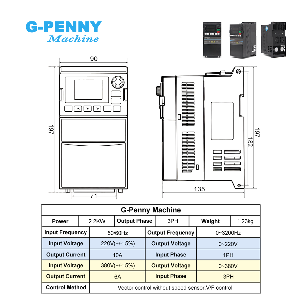 G-Penny 2.2kw ER20 Water Coole - 2.2Kw Water Cooled Spindle Kit Vfd 评论和价格
