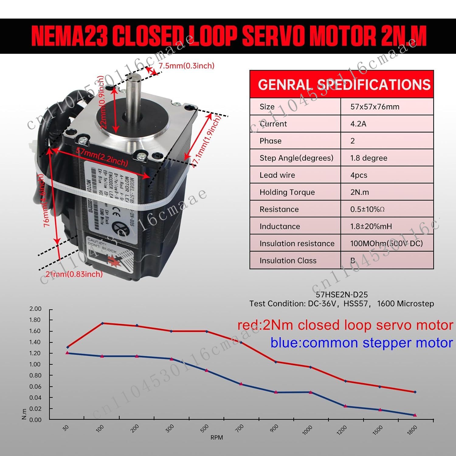2N.m Nema23 Closed Loop Servo  - Nema 23 Closed Loop Stepper Motor Driver Kit 评论和价格