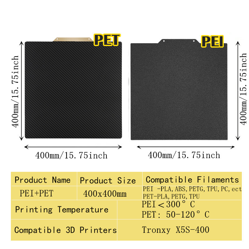 400x400mm Textured/Smooth PEI  - Cnc 3018 Pro Max Metal 评论和价格