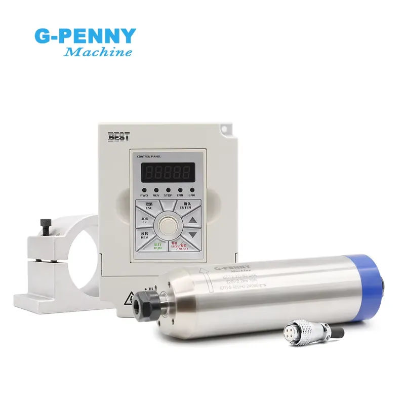 G-penny 2.2KW ER20 D80 Wood Wo - 2.2Kw Water Cooled Spindle Kit Vfd 评论和价格