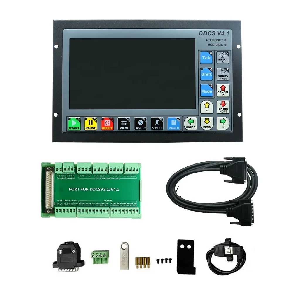 2026 HLTNC Newest DDCS V4.1 CN - Ddcs V4.1 4 Axis Cnc Offline Controller 评论和价格