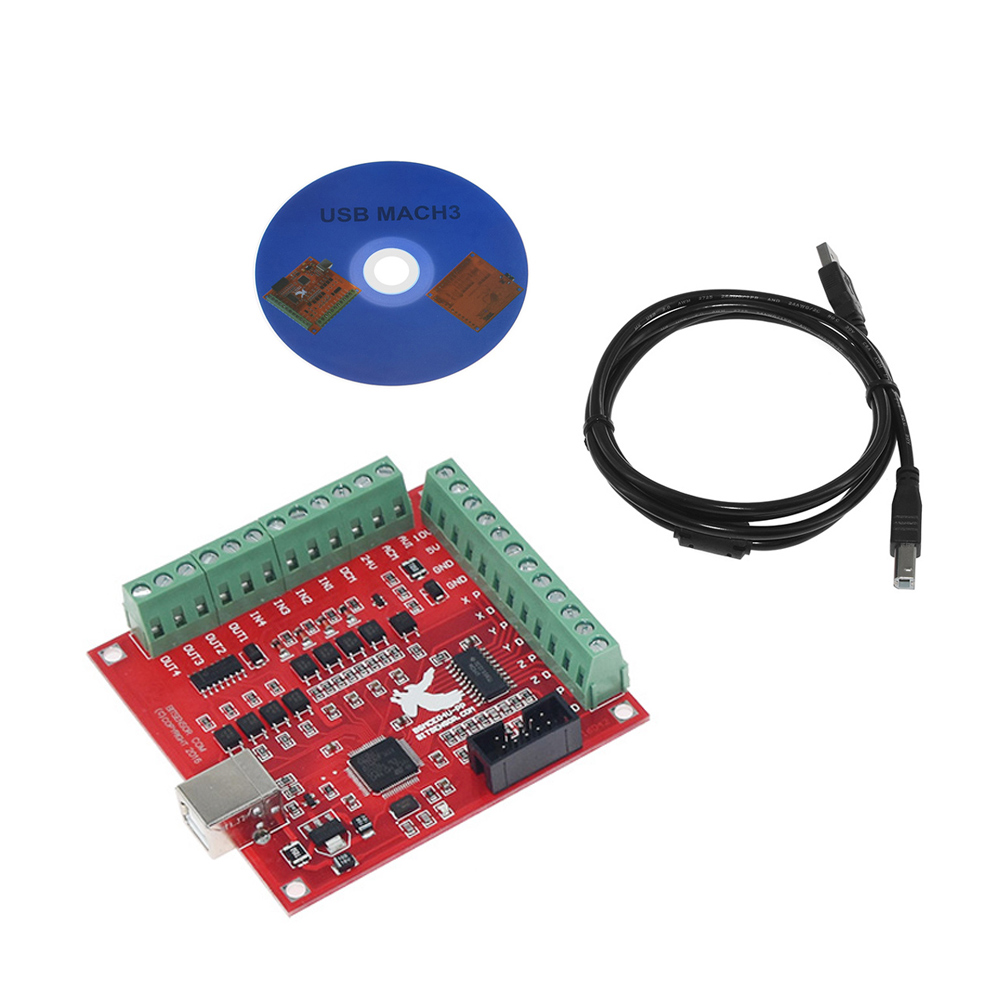 Breakout Board CNC USB MACH3 4 - Mach3 Usb Cnc Controller 4 Axis 100Khz 评论和价格