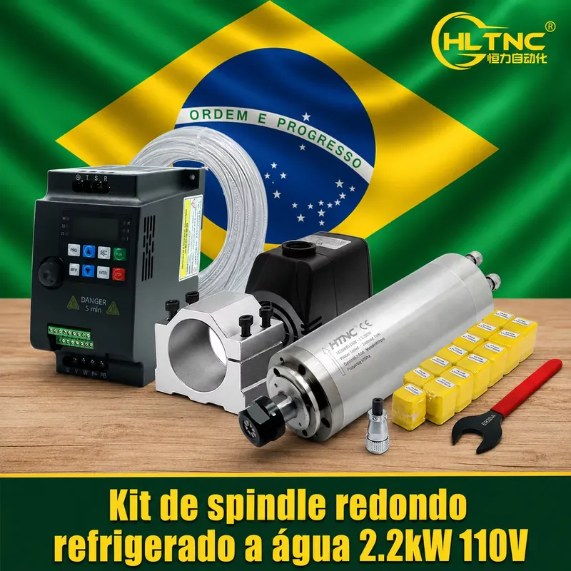 Brazil Shipped 2.2kw 220V 110V - 2.2Kw Water Cooled Spindle Kit Vfd 评论和价格